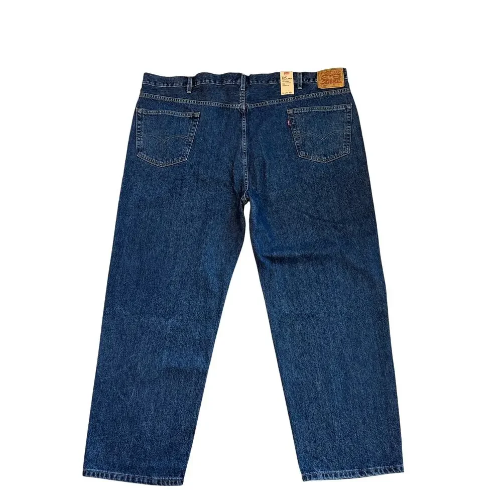 Levis 550 Jeans Mens Size 50x30 Blue Relaxed Fit Tapered Leg 100% Cotton Casual